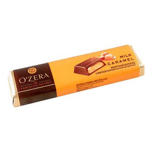 Шоколад молочный O'Zera milk caramel с мягкой карамельной начинкой 50 г в Дикси