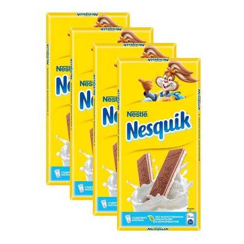 Шоколад Nesquik с молочной начинкой 4*100 г в Дикси