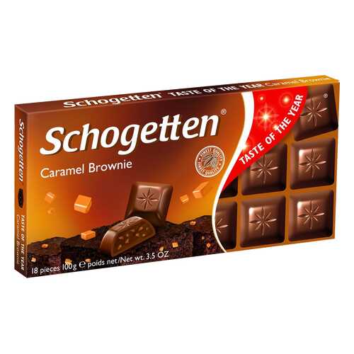 Шоколад Schogetten caramel brownie chocolate 100 г в Дикси