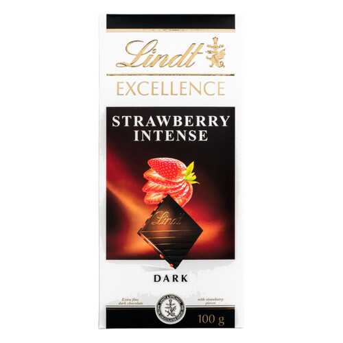 Шоколад темный Lindt excellence клубника 100 г в Дикси