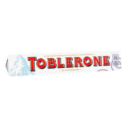 TOBLERONE шоколад белый медово-миндальная нуга 100г в Дикси