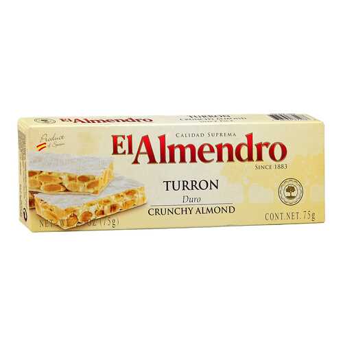Туррон El Almendro миндальный хрустящий 75 г в Дикси