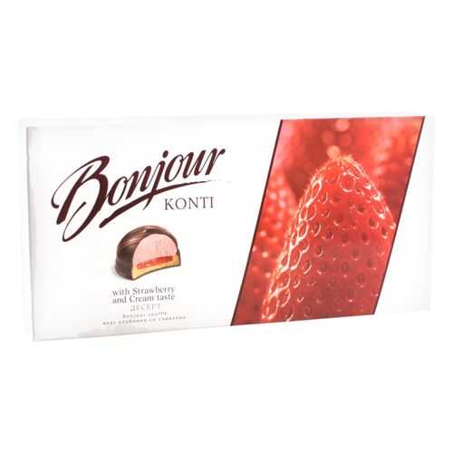 Десерт Bonjour souffle вкус клубники со сливками 232 г в Дикси