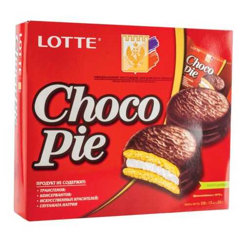 Пирожное choco pie Lotte 336 г в Дикси