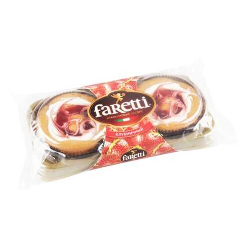 Пирожное Faretti клубничное 130 г в Дикси