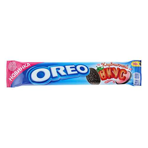 OREO печенье с какао и начинкой клубника 95г в Дикси