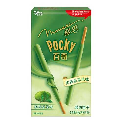 Палочки Glico Pocky со вкусом мусса из зеленого чая Матча 48 г в Дикси