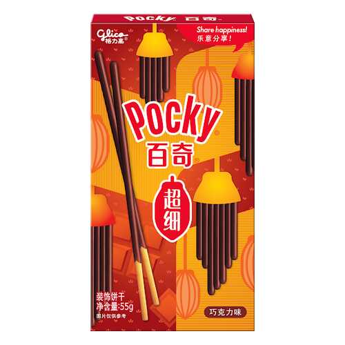 Палочки Glico Pocky со вкусом шоколада 55 г в Дикси