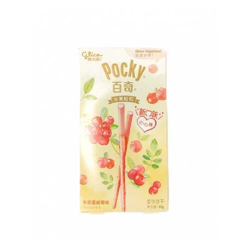 Палочки Pocky Glico со вкусом клюквы с глазурью 55 г в Дикси