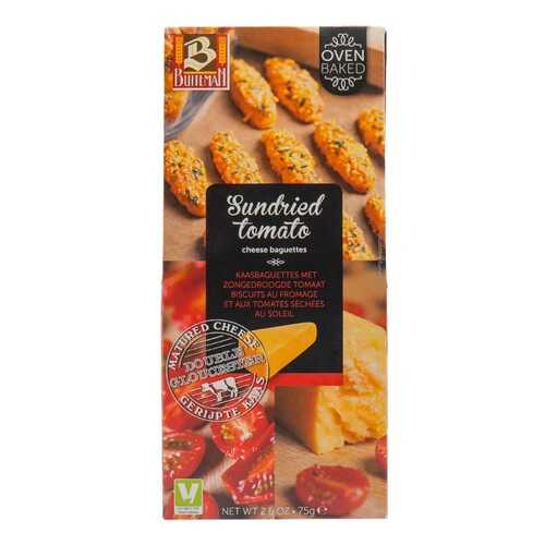 Печенье Buiteman с сушёными помидорами и двойным глочестерским сыром Sundried Tomato 75г в Дикси