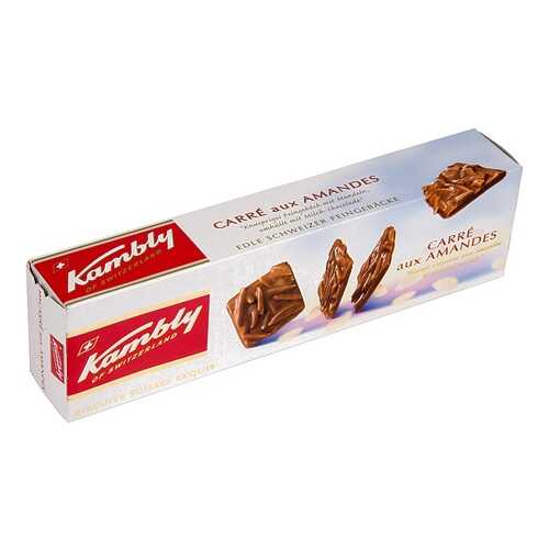 Печенье Carre aux Amandes с миндалем и шоколадом, Kambly, 80 г, Швейцария в Дикси