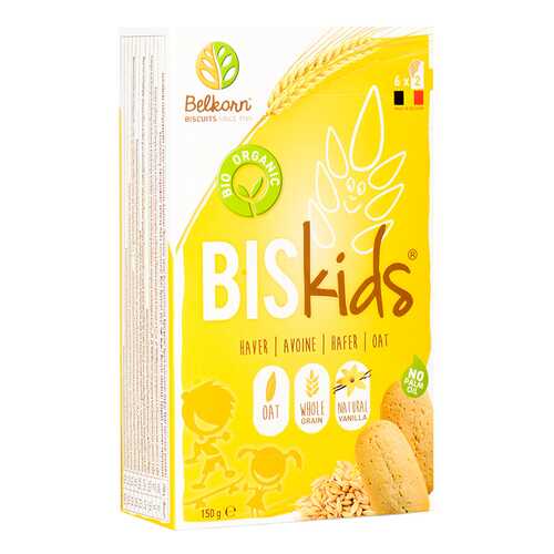 Печенье детское BelKorn Bis Kids овсяное 150 г в Дикси
