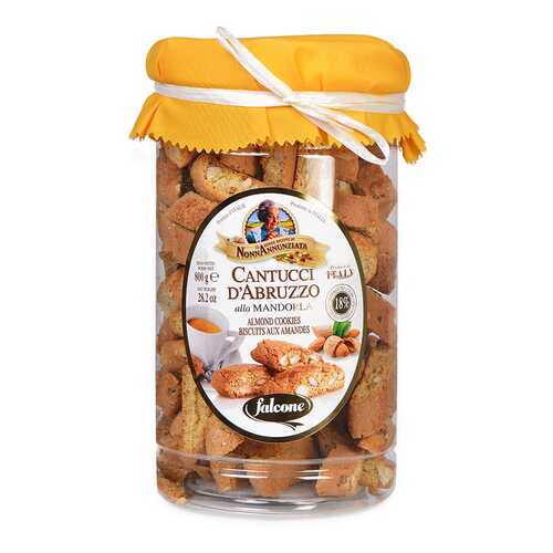 Печенье Falcone Cantuccini с миндалем 800г в тубе в Дикси