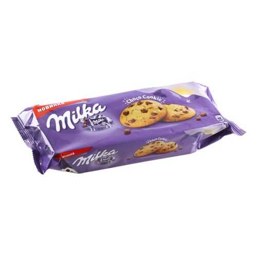 Печенье Milka с кусочками молочного шоколада 168 г в Дикси