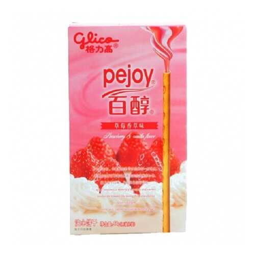 ПОККИ PEJOY GLICO КЛУБНИКА со СЛИВКАМИ 48 г в Дикси