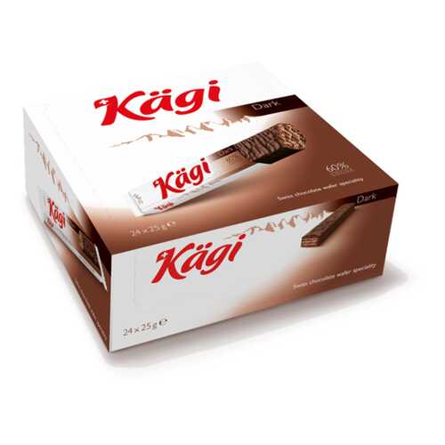 Вафли Kaegi Dark в темном шоколаде 25 г в Дикси