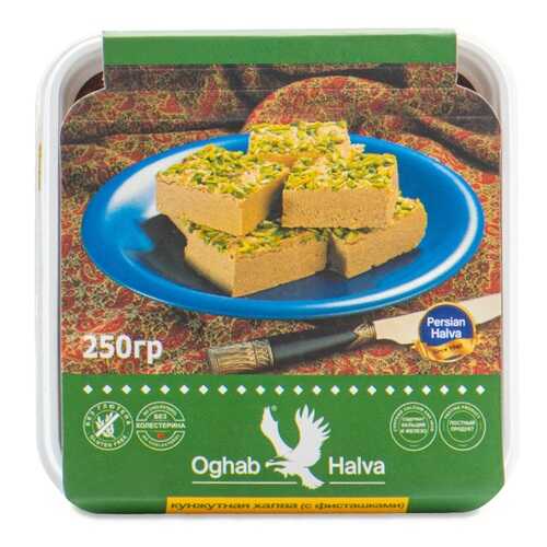 Халва Oghab Кунжутная с фисташками 250 г Иран в Дикси
