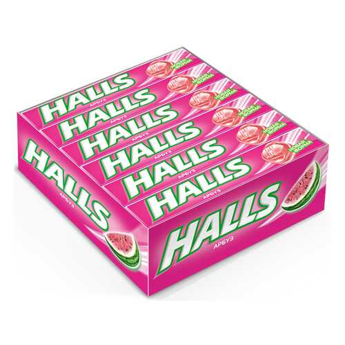 Карамель Halls арбуз 12 шт в Дикси