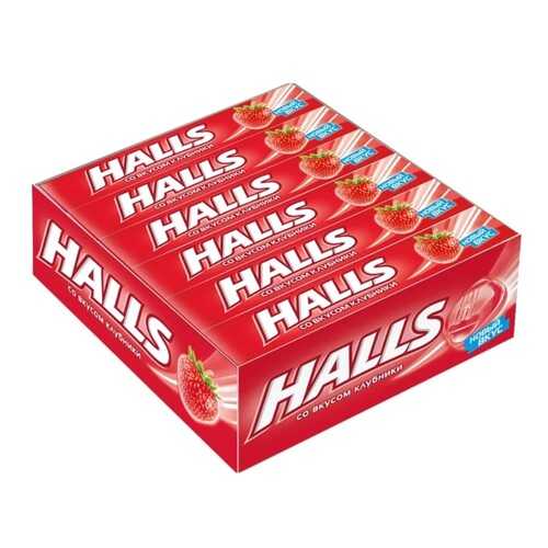 Карамель Halls клубника 12 шт в Дикси