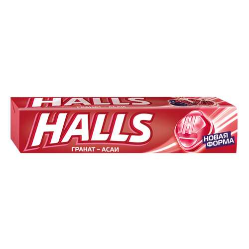 Леденцы Halls со вкусом граната и ягод асаи 12*25 г в Дикси