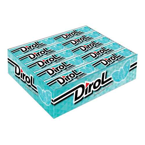 Жевательная резинка Dirol без сахара сладкая мята 30*13.6 г в Дикси