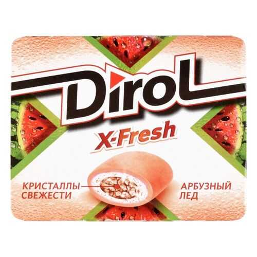 Жевательная резинка Dirol x-fresh арбузный лед 16 г в Дикси