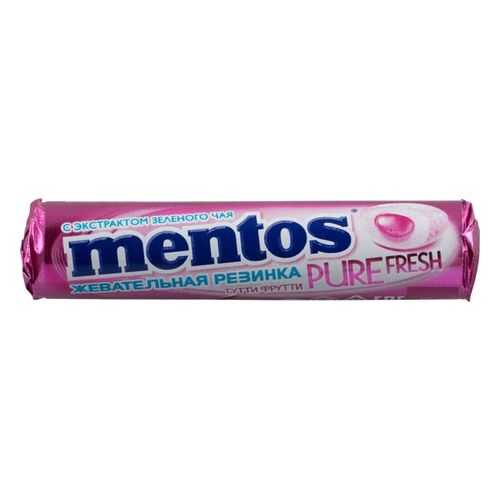 Жевательная резинка Mentos тутти-фрутти без сахара с экстрактом зеленого чая 16 г в Дикси