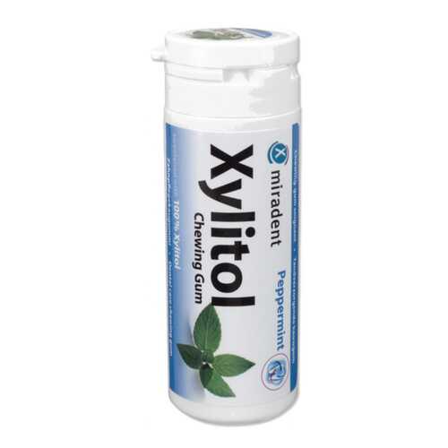 Жевательная резинка Miradent xylitol chewing gum перечная мята в Дикси