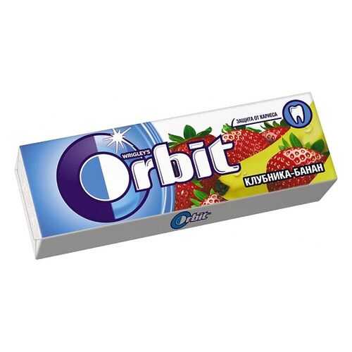 Жевательная резинка Orbit клубника-банан 13.6 г в Дикси