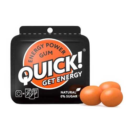 Жевательная резинка QUICK энергетическая 15 г в Дикси