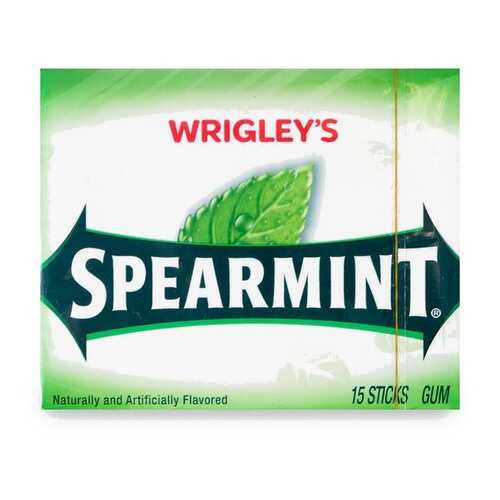 Жевательная резинка Wrigley's Spearmint 15 пластинок США в Дикси