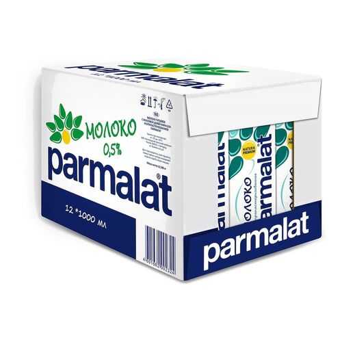 Молоко Parmalat ультрапастеризованное 0,5% 1л 12 шт в Дикси