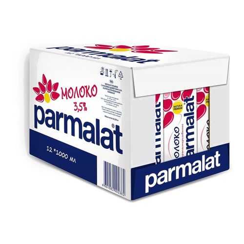 Молоко Parmalat ультрапастеризованное 3.5% 1 л 12 шт в Дикси