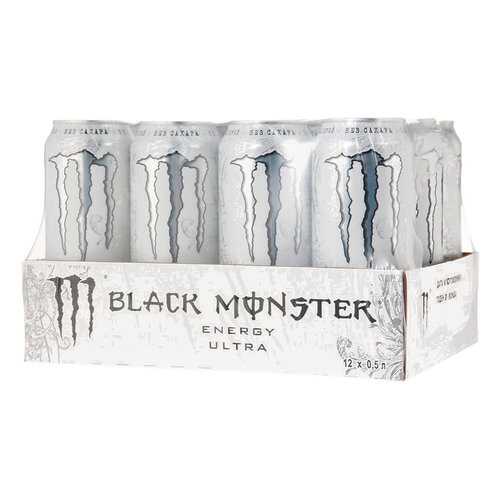 Энергетический напиток Black Monster Energy Ultra 12 шт 449 мл в Дикси