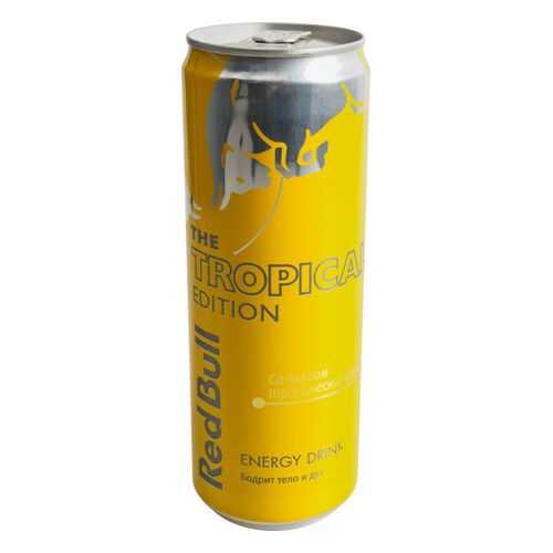 Напиток энергетический Red Bull со вкусом тропических фруктов жестяная банка 0.355 л в Дикси