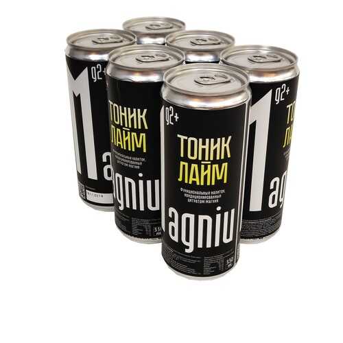 Функциональный напиток MagniuM Тоник-Лайм 6 банок по 0,33л. в Дикси