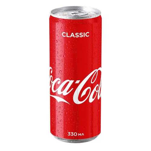 Напиток газированный Coca-Cola classic жестяная банка 0.33 л в Дикси