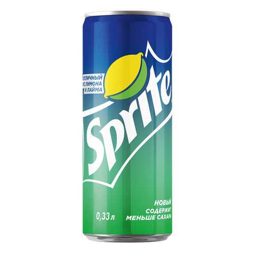 Напиток газированный Sprite жестяная банка 0.33 л в Дикси