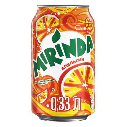 Напиток Mirinda апельсин жестяная банка 0.33 л в Дикси