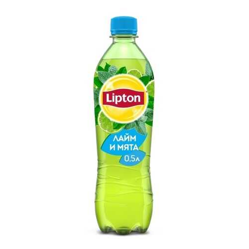 Чай зеленый Lipton лайм и мята 0.5 л в Дикси