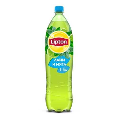 Чай зеленый Lipton лайм и мята 1.5 л в Дикси