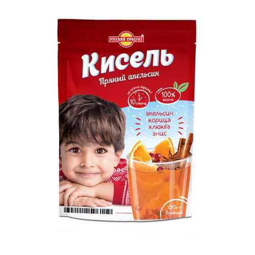 Кисель моментального приготовления Русский продукт пряный апельсин 150 г в Дикси