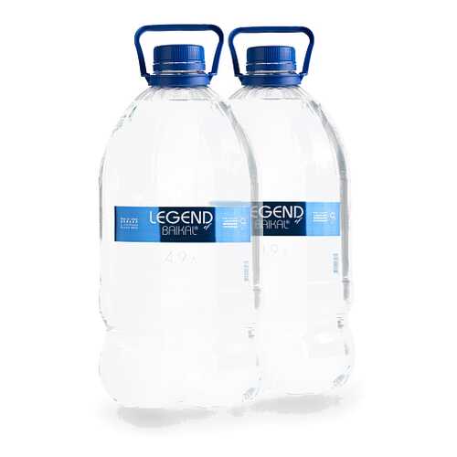 Вода питьевая глубинная Legend of Baikal, негазированная, пластик, 2 шт. по 4,9 л в Дикси