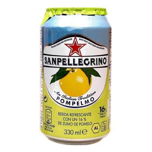 Напиток сокосодержащий San Pellegrino со вкусом грейпфрута, 0,33 л а/б по 6шт в Дикси