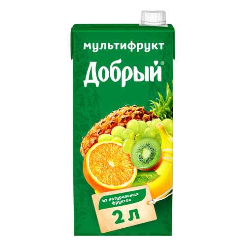 Нектар Добрый мультифрут 2 л в Дикси