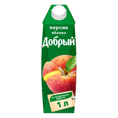 Нектар Добрый персик-яблоко 1 л в Дикси