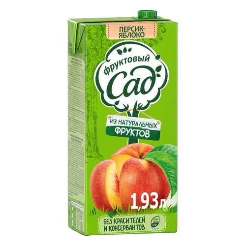 Нектар Фруктовый Сад яблоко-персик 1.93 л в Дикси
