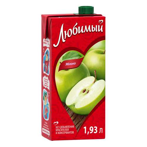Нектар Любимый яблоко 1.93 л в Дикси