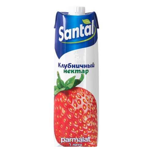 Нектар Santal клубничный 1 л в Дикси