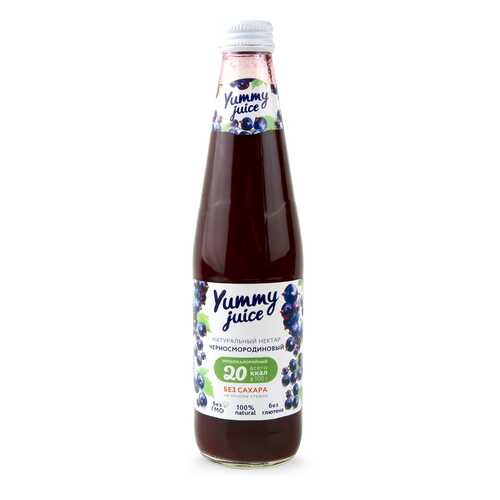 Нектар Yummy juice черносмородиновый без сахара в Дикси